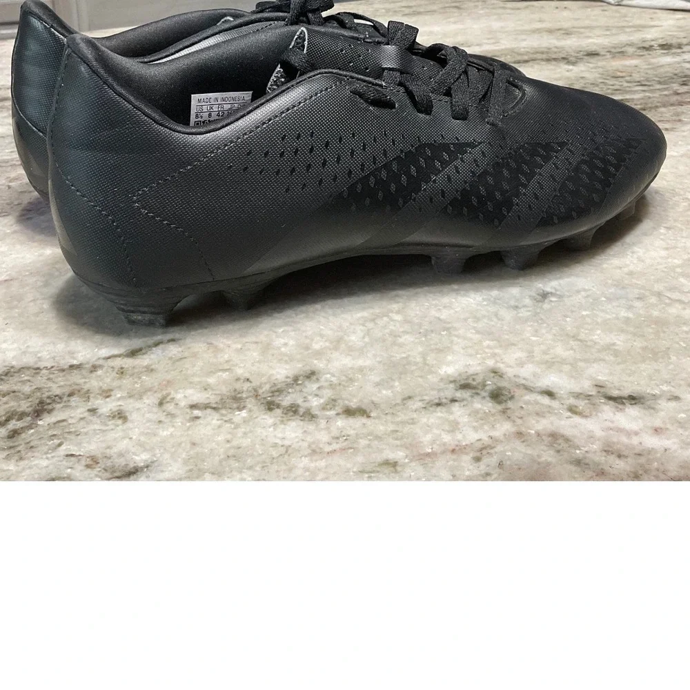 Adidas Predator Accuracy.4 Soccer Cleats Mens 8.5 Triple Black G06124 FG/MG